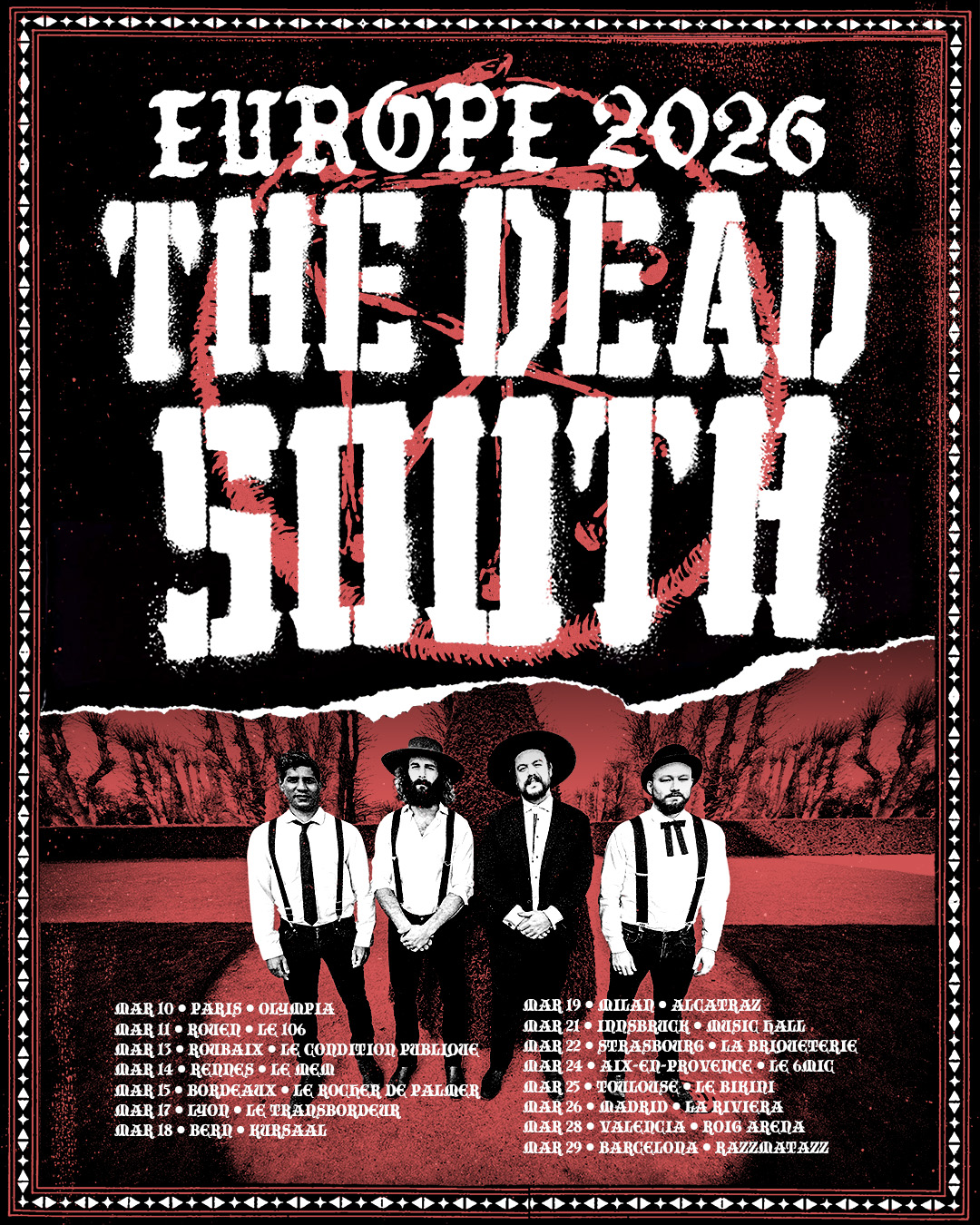The Dead South Tour Poster 2026