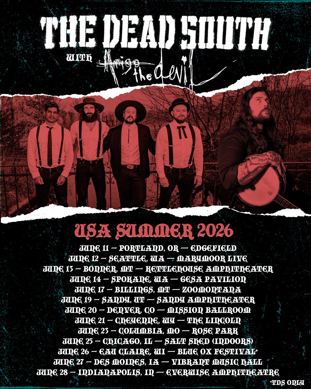 The Dead South Tour Poster 2026